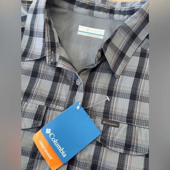 Columbia Black and Gray Checkered Shirt - Picture 5 of 9